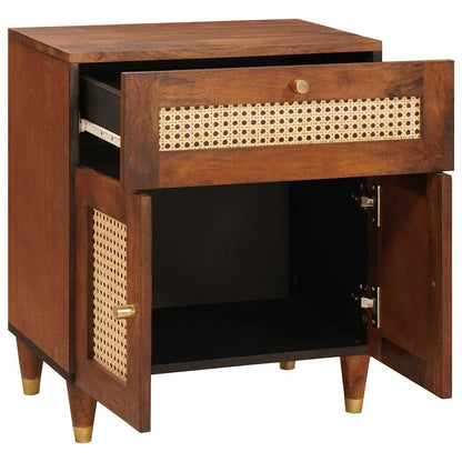 Bedside Tables with Drawer 50 x 33 x 60 cm Solid Mango Wood