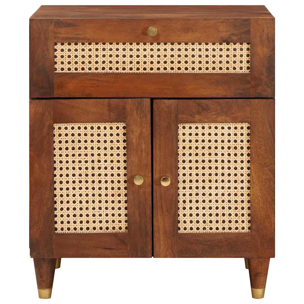 Bedside Tables with Drawer 50 x 33 x 60 cm Solid Mango Wood