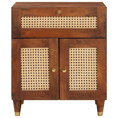 Bedside Tables with Drawer 50 x 33 x 60 cm Solid Mango Wood
