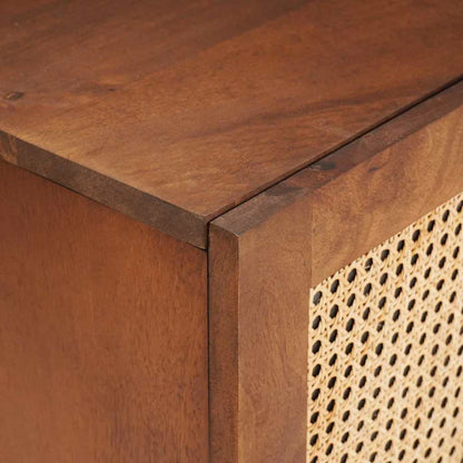 TV Cabinet with Shelf Brown 105 x 33.5 x 46 cm Solid Mango Wood