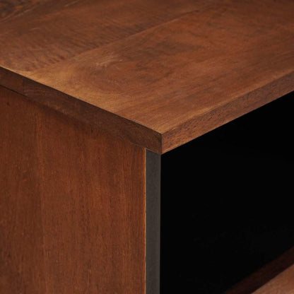 TV Cabinet with Shelf Brown 100 x 33.5 x 46 cm Solid Mango Wood