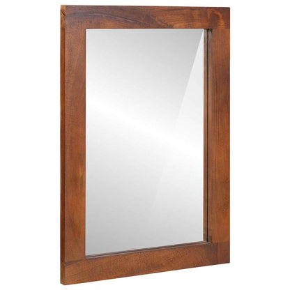 Mirror Rectangular Brown and Silver 50 x 2.5 x 70 cm