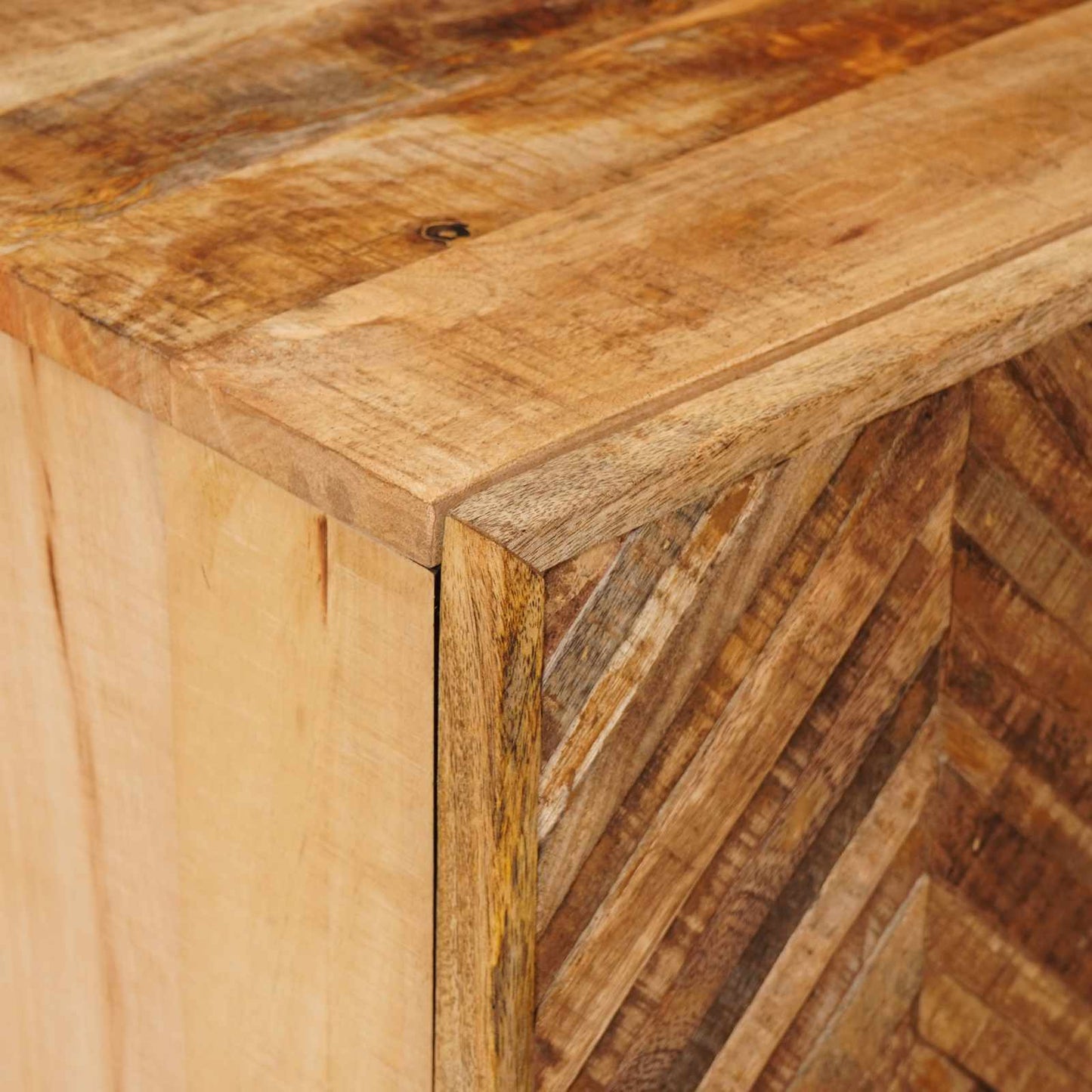 Bedside Table 2 pcs Brown 40 x 33.5 x 46 cm Solid Mango Wood