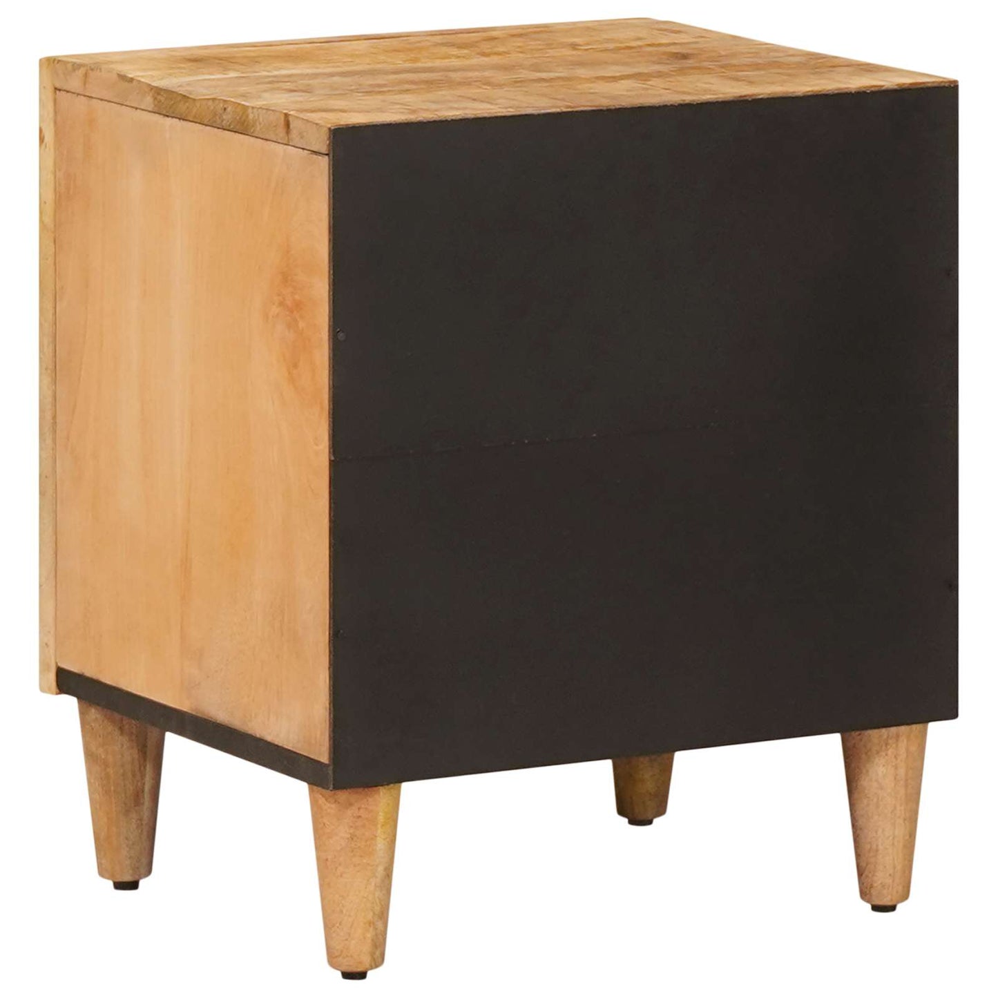 Bedside Table 2 pcs Brown 40 x 33.5 x 46 cm Solid Mango Wood