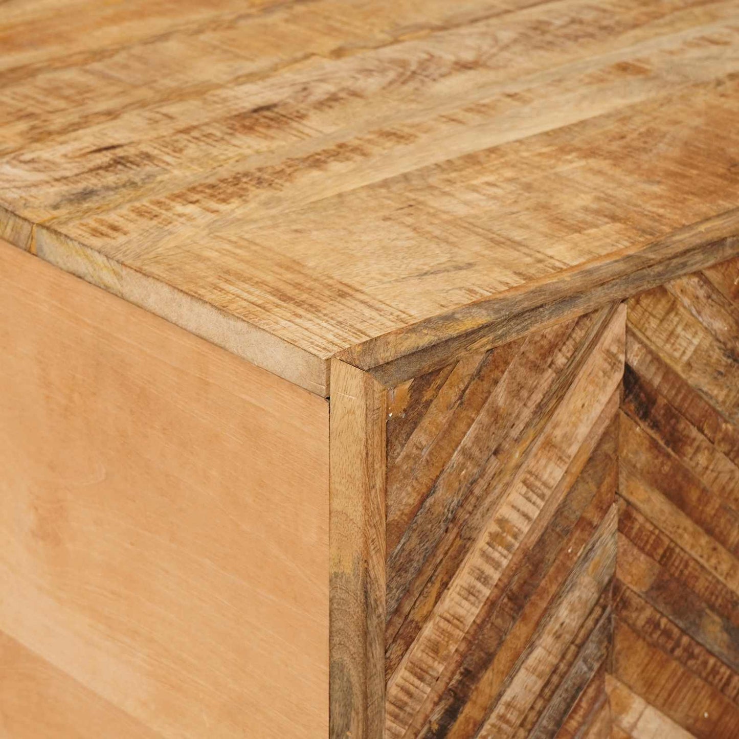 Coffee Table Brown 80 x 50 x 40 cm Solid Mango Wood