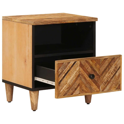 Bedside Table Brown 50 x 33 x 60 cm Solid Mango Wood