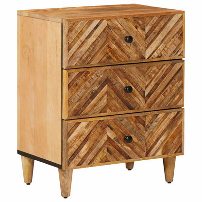 Bedside Table Brown 50 x 33 x 60 cm Solid Mango Wood