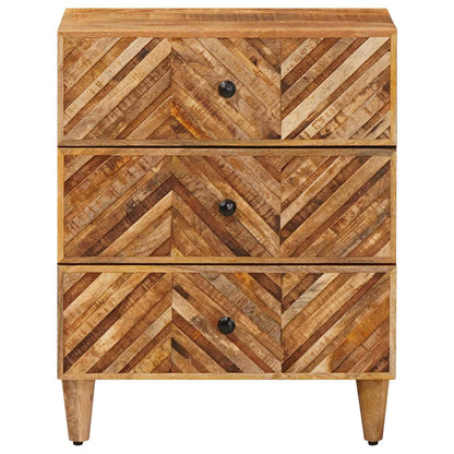 Bedside Table Brown 50 x 33 x 60 cm Solid Mango Wood