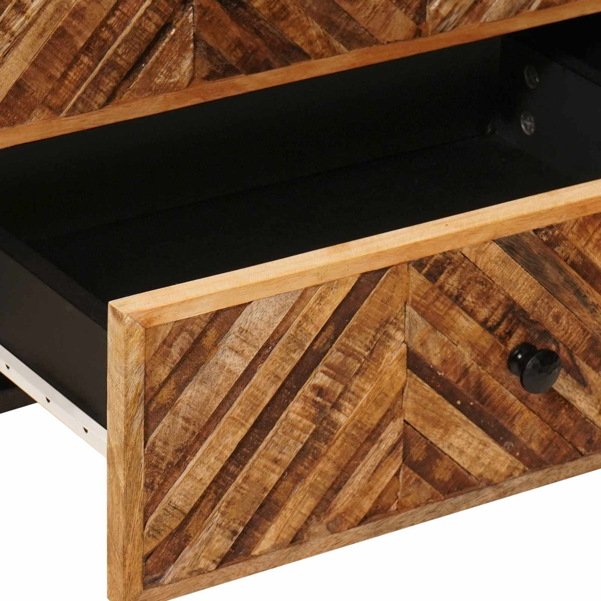 Bedside Table Brown 50 x 33 x 60 cm Solid Mango Wood
