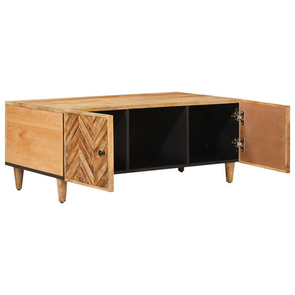 Coffee Table Brown 100 x 54 x 40 cm Solid Mango Wood