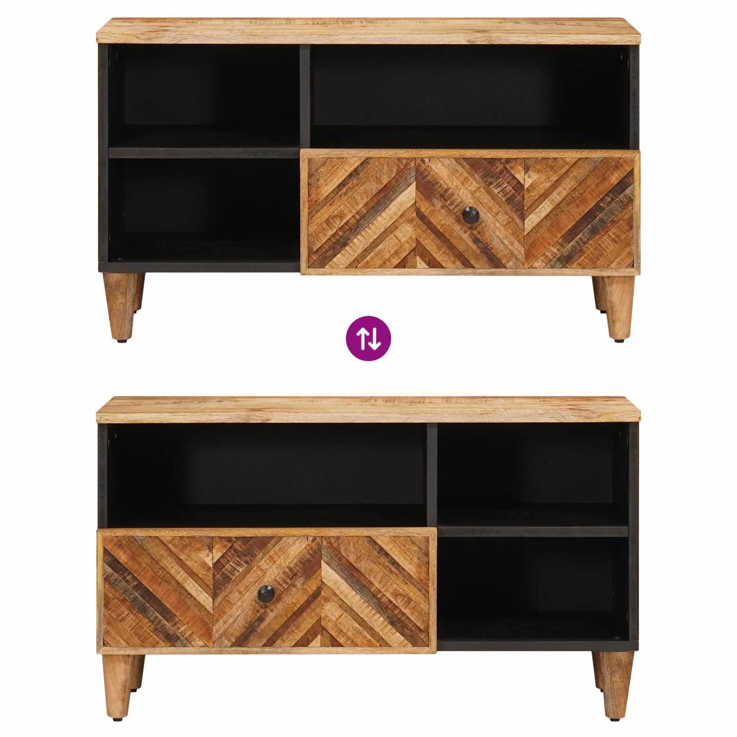 Storage Cabinets Brown 80 x 33.5 x 46 cm Solid Mango Wood