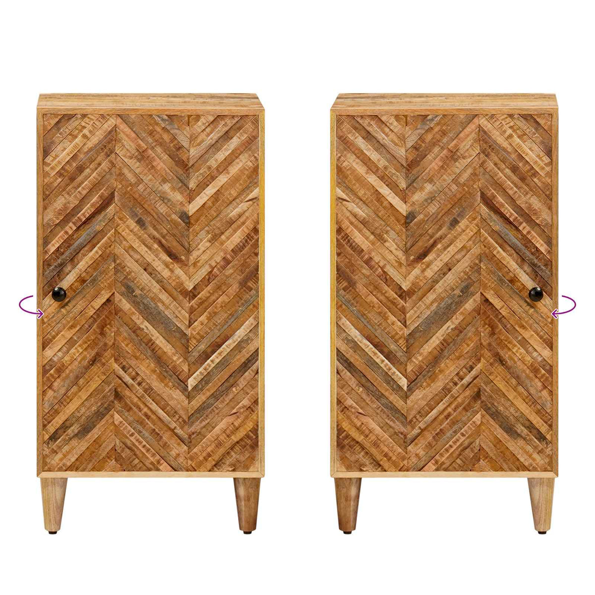 Storage Cabinets Brown 40 x 33.5 x 75 cm Solid Mango Wood