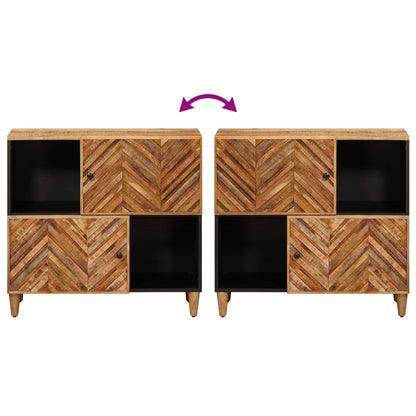 Storage Cabinets Brown 80 x 33.5 x 75 cm Solid Mango Wood