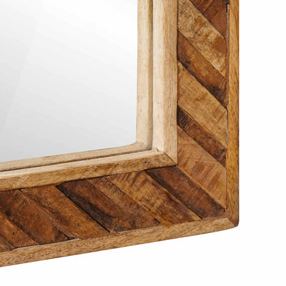 Mirror Wall-mounted with Mirror Brown 70 x 50 x 3 cm Glass
