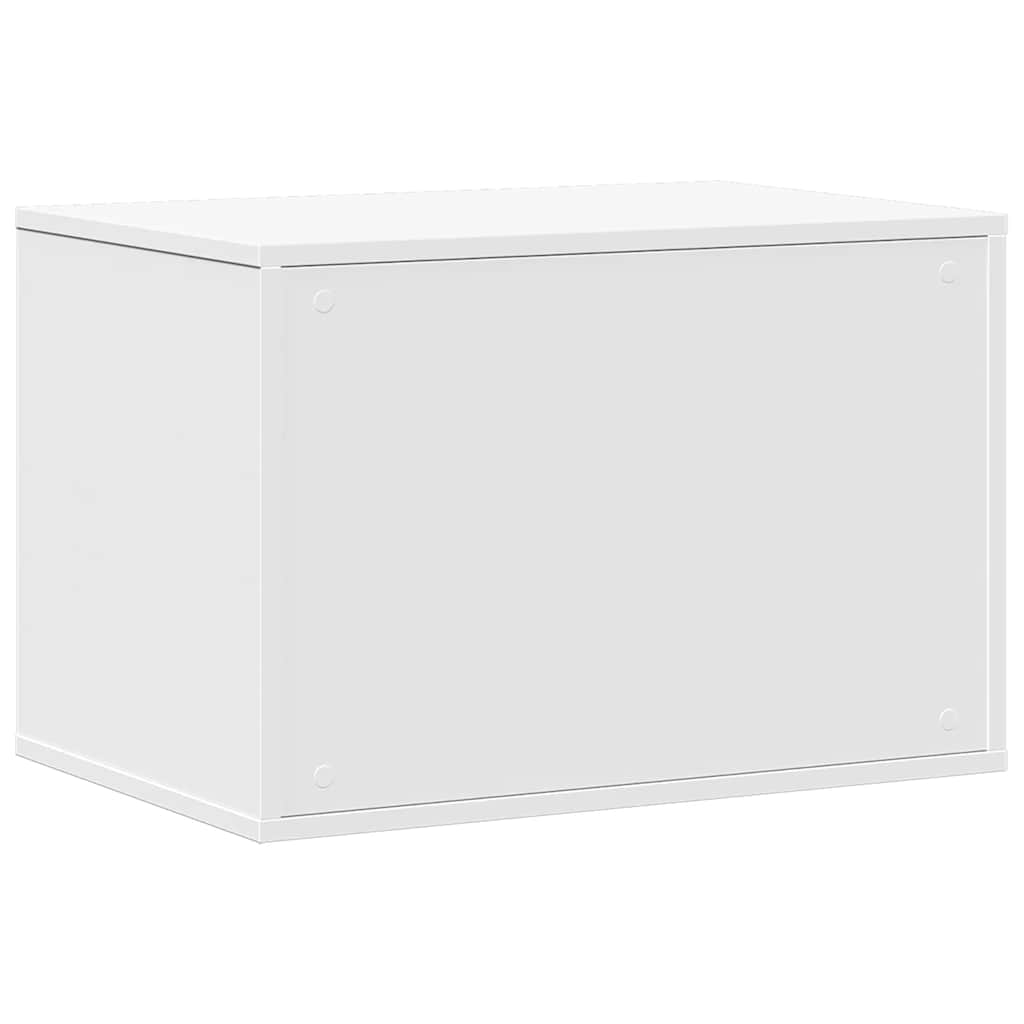 857724 vidaXL Cat Litter Box Enclosure White 60x40x40 cm Engineered Wood