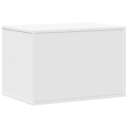 857724 vidaXL Cat Litter Box Enclosure White 60x40x40 cm Engineered Wood