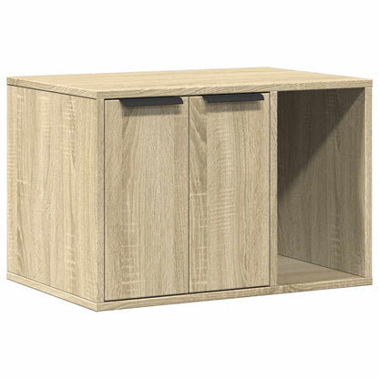 857726 vidaXL Cat Litter Box Enclosure Sonoma Oak 60x40x40 cm Engineered Wood