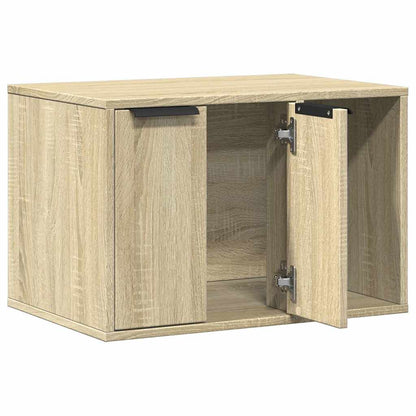 857726 vidaXL Cat Litter Box Enclosure Sonoma Oak 60x40x40 cm Engineered Wood