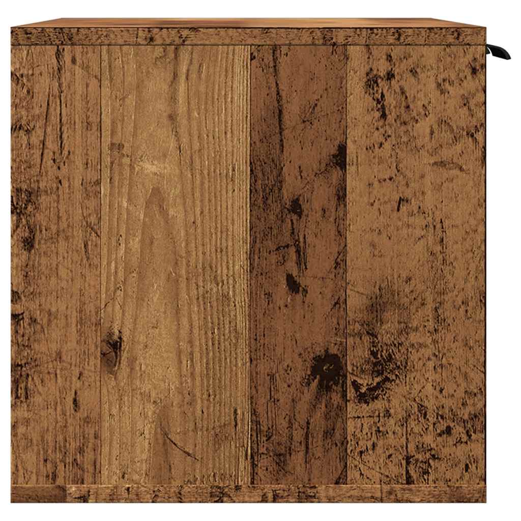 Cat Litter Box Enclosure Old Wood 60x40x40 cm Engineered Wood