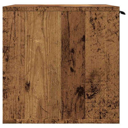 Cat Litter Box Enclosure Old Wood 60x40x40 cm Engineered Wood