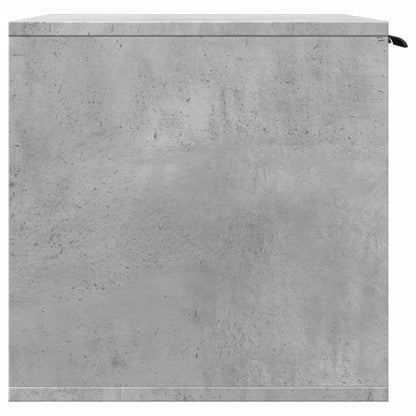 Cat Litter Box Enclosure Concrete Grey 80x50x45 cm Engineered Wood