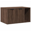Cat Litter Box Enclosure Brown Oak 80x50x45 cm Engineered Wood