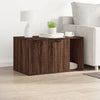 Cat Litter Box Enclosure Brown Oak 80x50x45 cm Engineered Wood
