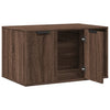 Cat Litter Box Enclosure Brown Oak 80x50x45 cm Engineered Wood