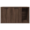 Cat Litter Box Enclosure Brown Oak 80x50x45 cm Engineered Wood