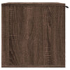 Cat Litter Box Enclosure Brown Oak 80x50x45 cm Engineered Wood