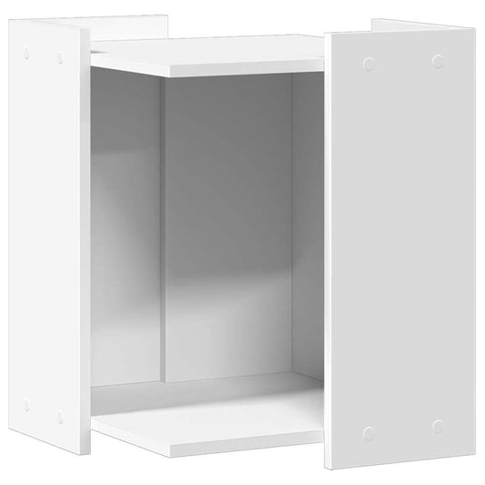 Cat Litter Box Enclosure White 42 x 42 x 51 cm