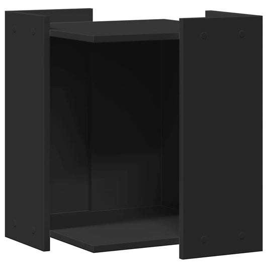 Cat Litter Box Enclosure Black 42 x 42 x 51 cm