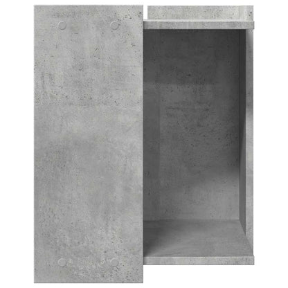 Cat Litter Box Enclosure Concrete Grey 42x42x51 cm Engineered Wood