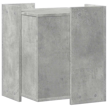 Cat Litter Box Enclosure Concrete Grey 42x42x51 cm Engineered Wood
