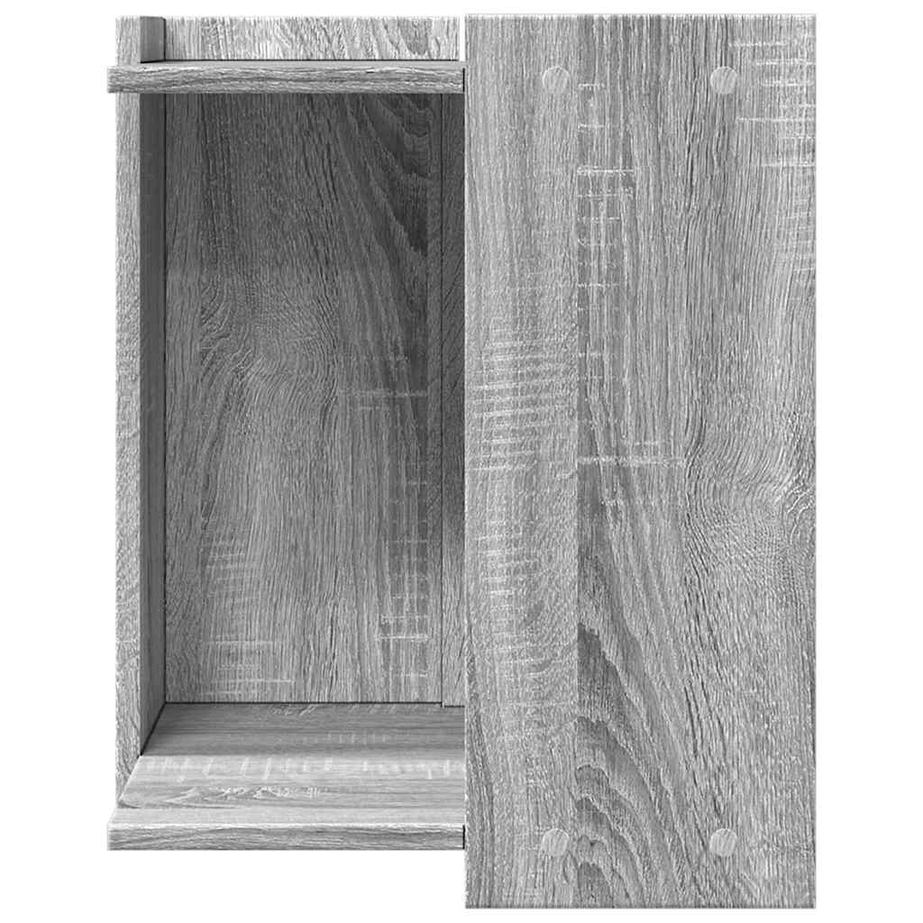 Cat Litter Box Enclosure Grey Sonoma 42x42x51 cm Engineered Wood