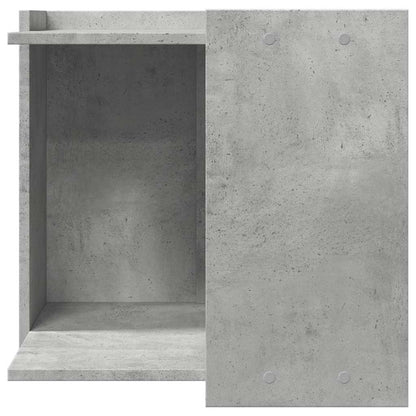 Cat Litter Box Enclosure Concrete Grey 53x53x51 cm Engineered Wood