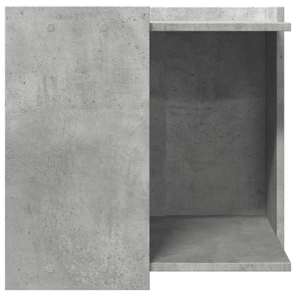 Cat Litter Box Enclosure Concrete Grey 53x53x51 cm Engineered Wood