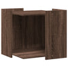 Cat Litter Box Enclosure Brown Oak 53x53x51 cm Engineered Wood