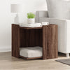 Cat Litter Box Enclosure Brown Oak 53x53x51 cm Engineered Wood