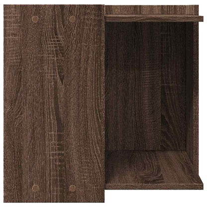 Cat Litter Box Enclosure Brown Oak 53x53x51 cm Engineered Wood