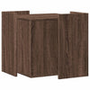 Cat Litter Box Enclosure Brown Oak 53x53x51 cm Engineered Wood