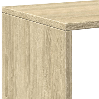 Room Divider Bookcase 3-Tier Sonoma Oak 99x29x99 cm Engineered Wood