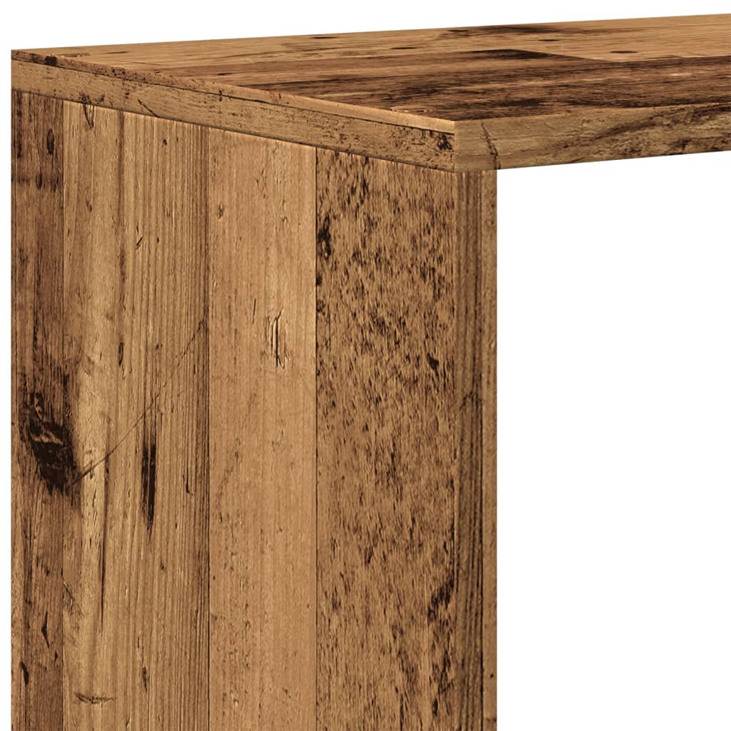 Room Divider Bookcase 3-Tier Old Wood 99x29x99 cm Engineered Wood