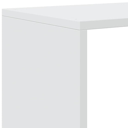 Room Divider Bookcase 4-Tier White 131,5x29x131,5 cm Engineered Wood