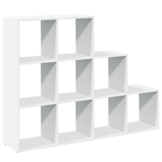 Room Divider Bookcase 3-Tier White 137,5x29x103,5 cm Engineered Wood
