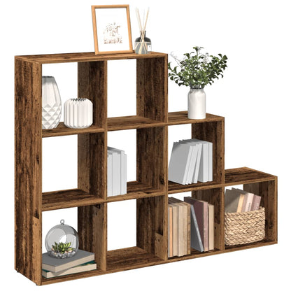 Room Divider Bookcase 3-Tier Old Wood 137,5x29x103,5 cm Engineered Wood