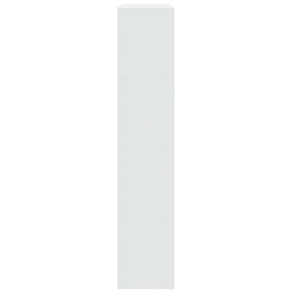Room Divider Bookcase 4-Tier White 143.5x29x143.5 cm Engineered Wood