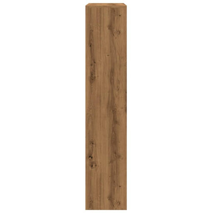 Room Divider Bookcase 4-Tier Artisan Oak 143.5x29x143.5 cm Engineered Wood