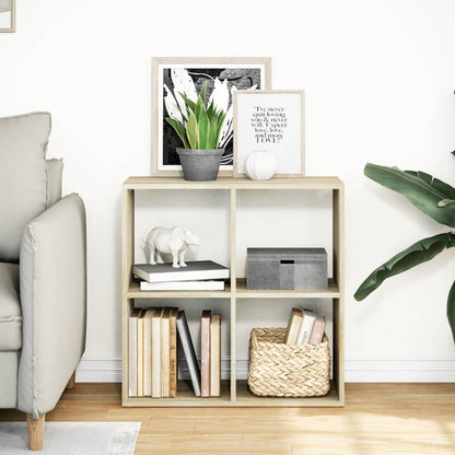 Room Divider Bookcase Sonoma Oak 69,5x29x69,5 cm Engineered Wood