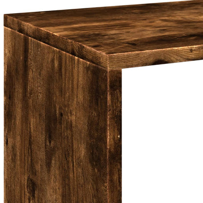 Room Divider Bookcase Smoked Oak 69,5x29x69,5 cm Engineered Wood